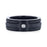 NOIR Double Black Rope Inlaid Brushed Matte Black Titanium Men's Wedding Band With Black Edge Channel Setting And White Diamond In The Center - 8mm