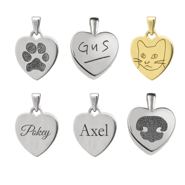 Personalized Petite Heart Pendant