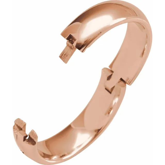 CLIQ® Hinged Adjustable Half Round Comfort-Fit Band 58026 - 4 mm - 8 mm