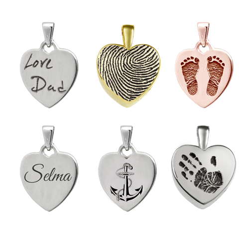 Personalized Petite Heart Pendant