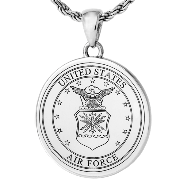B&B Round Military Pendant