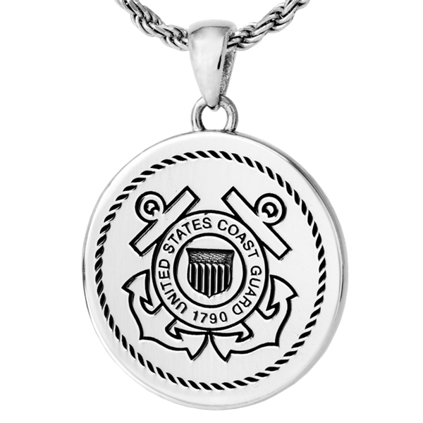 B&B Round Military Pendant
