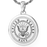 B&B Round Military Pendant