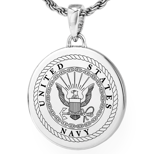 B&B Round Military Pendant