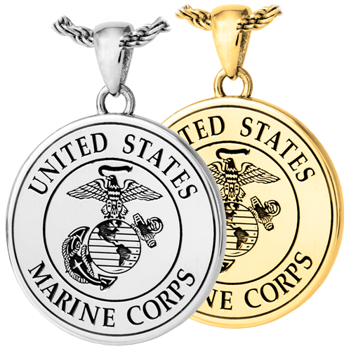 B&B Round Military Pendant