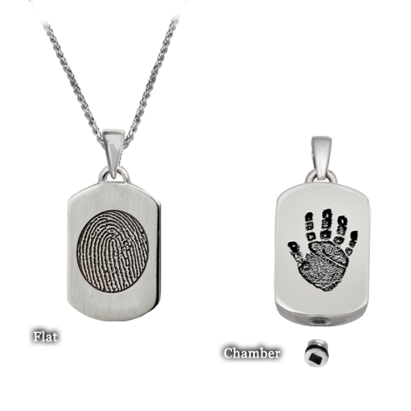 Personalized Petite Dog Tag Pendant