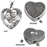 Personalized Peaceful Heart Pendant