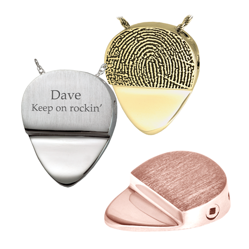 Personalized Guitar Pick Pendant Jewelry