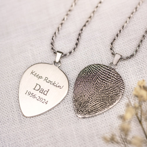 Personalized Guitar Pick Pendant Jewelry