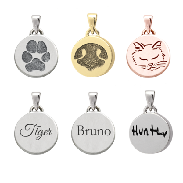 Personalized Petite Round Pendant