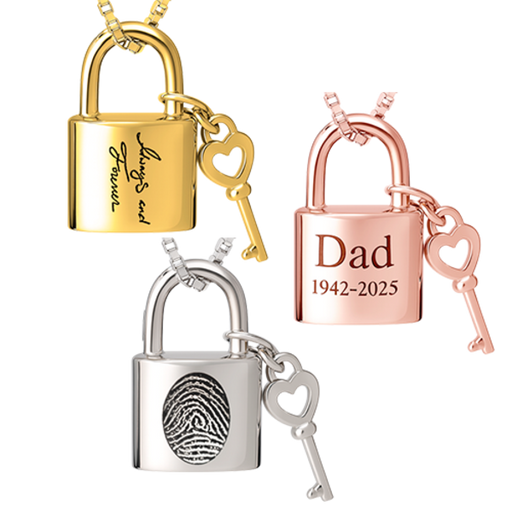 Lock and Key Pendant Jewelry