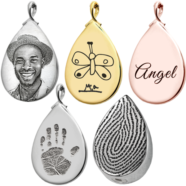 Personalized Teardrop Pendant Jewelry