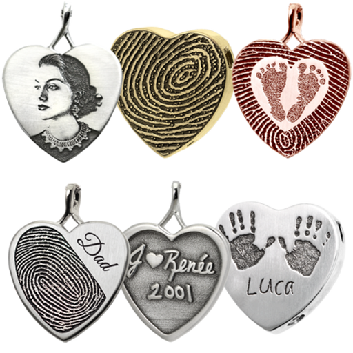 Personalized Peaceful Heart Pendant