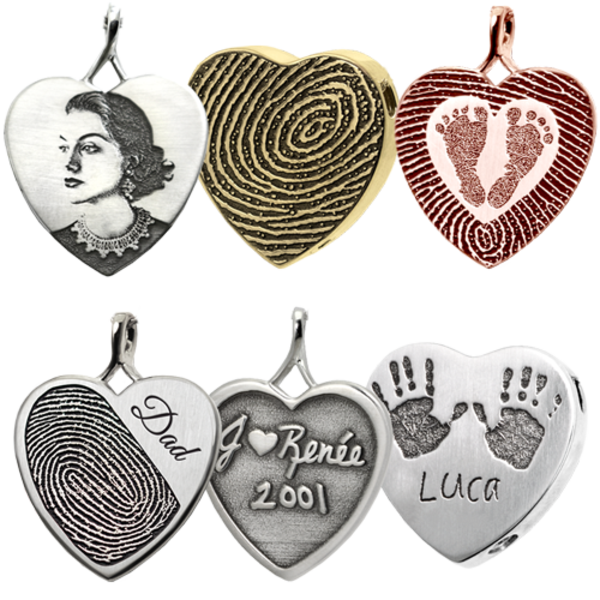 Personalized Peaceful Heart Pendant