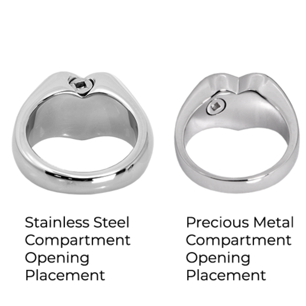 Personalized Bold Heart Ring