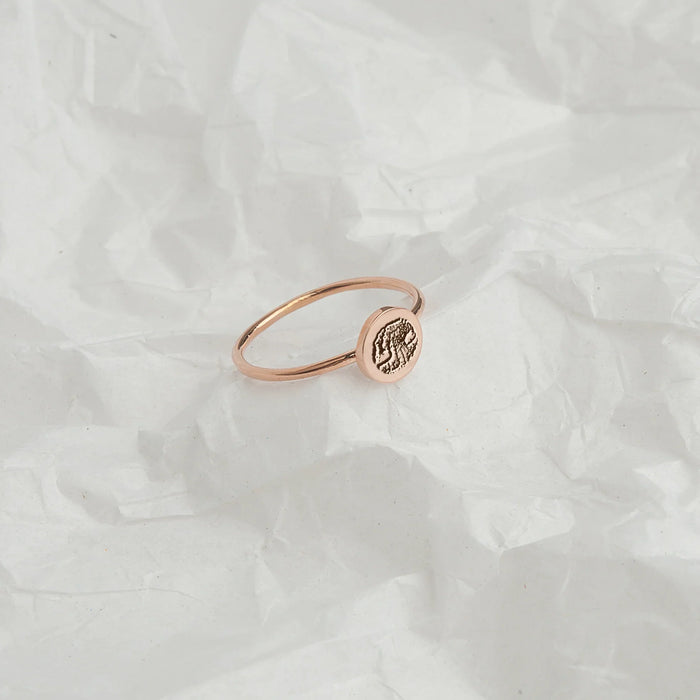 Personalized Paw Print/ Nose Print Pet Ring-Jewelry-Anavia-Afterlife Essentials