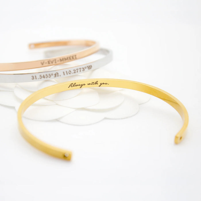 Custom Cuff Bangle Bracelet