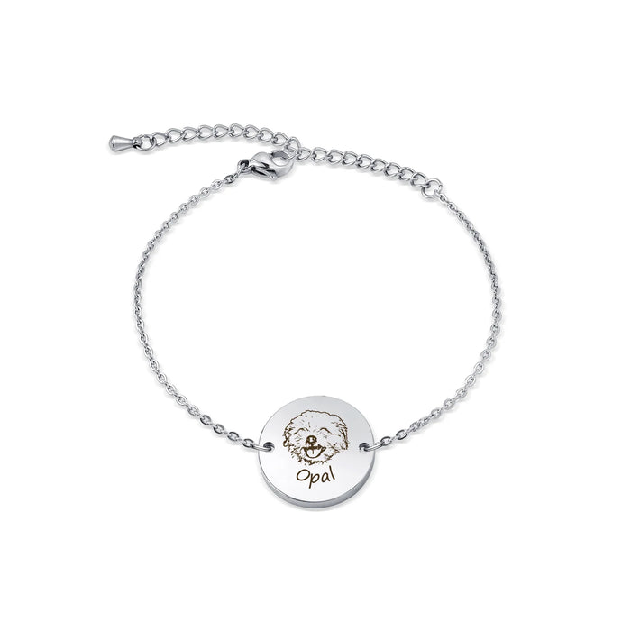 Personalized Pet Portrait Memorial Bracelet-Jewelry-Anavia-Afterlife Essentials