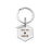 Fingerprint Hexagon Memorial Key Chain with Angel Wing Charm-Jewelry-Anavia-Afterlife Essentials