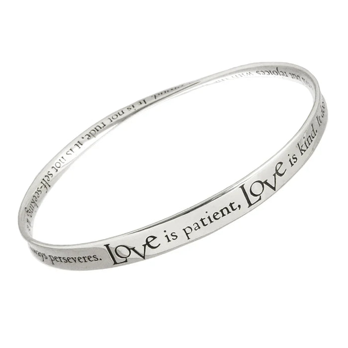 Love Is Patient, Love is Kind - 1 Corinthians 13 14K Gold Bracelet