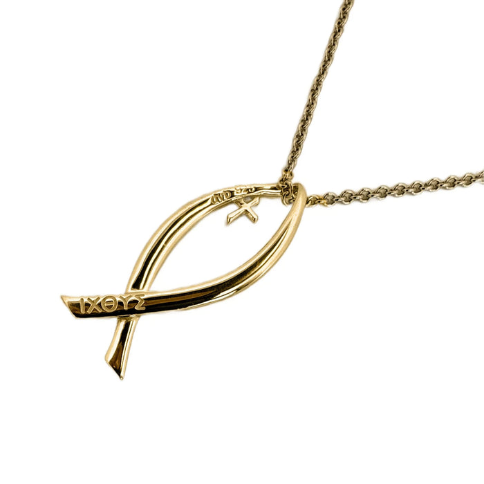 Ichthys 'Fish' 14K Gold Necklace