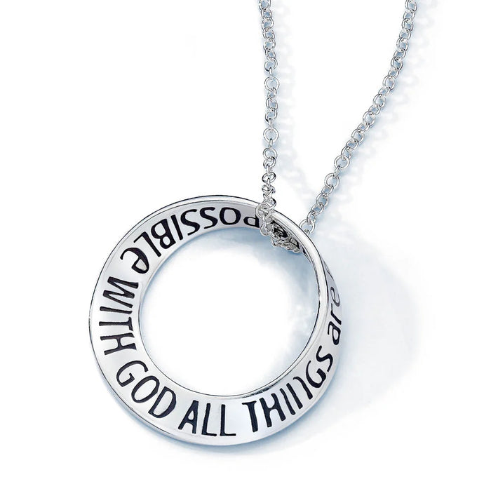 All Things Are Possible with God - Mark 10:27 14K Gold Necklace