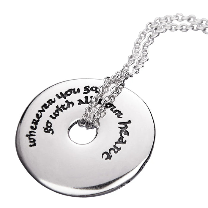 Go With All Your Heart - Confucius Necklace