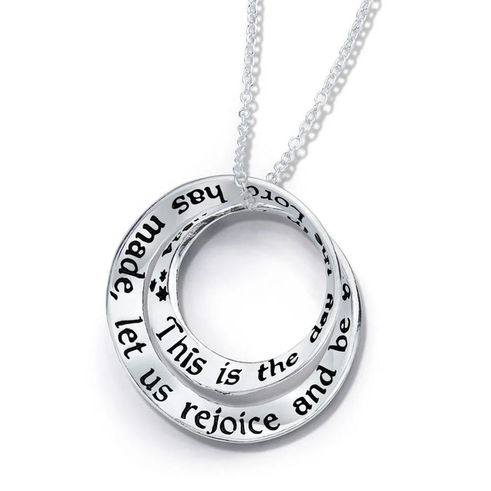 Let Us Rejoice - Psalm 118:24 14K Gold Necklace