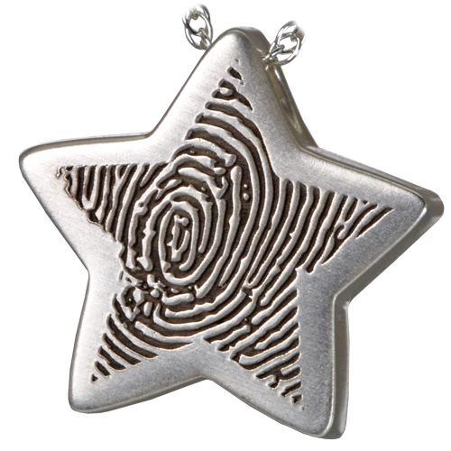 Slide Star Fingerprint Pendant Jewelry