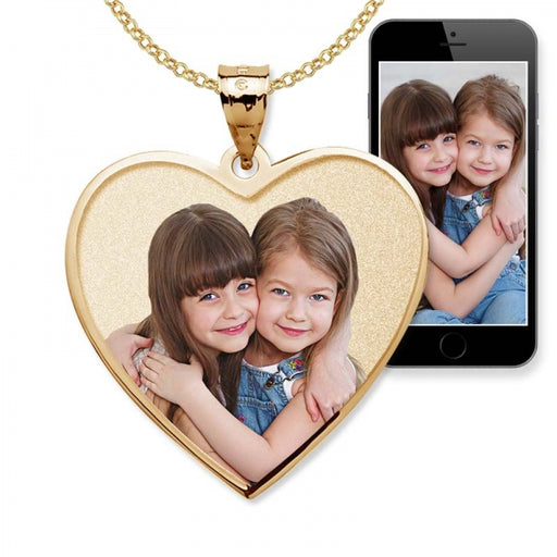 Heart with Border Photo Pendant Charm Jewelry