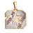 Color Enameled Baseball Number Pendant with 2 Digits Jewelry