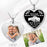 Stainless Steel "Dad & Daughter" Photo Engraved Heart Pendant with Chain Jewelry
