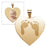 Custom Footprint Heart Charm or Pendant with Reverse Photo Option Jewelry