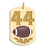 Personalized Football Number Dog Tag Color Pendant Jewelry