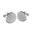 Sterling Silver Custom Fingerprint Round Cufflinks Jewelry