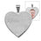 Custom Fingerprint Heart Charm or Pendant with Reverse Photo Option Jewelry