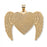 Custom Fingerprint Angel Wing Heart Charm or Pendant Jewelry