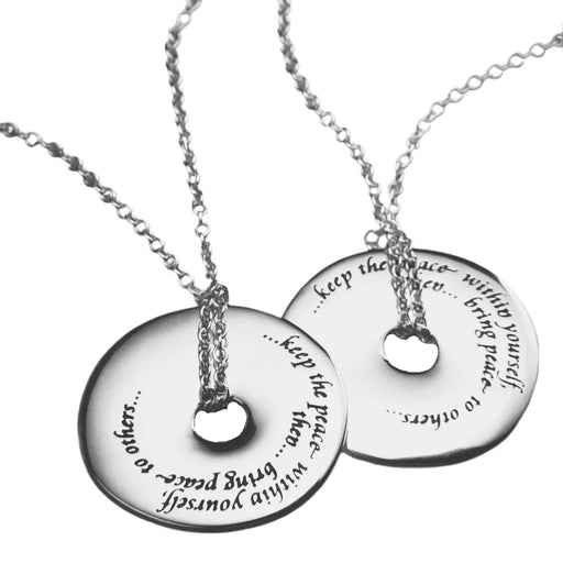 Keep The Peace Within Yourself - Thomas A Kempis Necklace