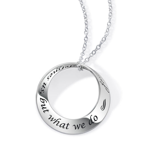 It isn’t what we say or think that defines us...- Jane Austen Necklace