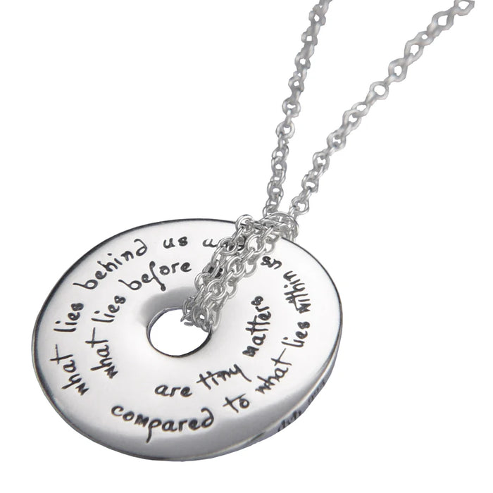 What Lies Within - Ralph Waldo Emerson Necklace