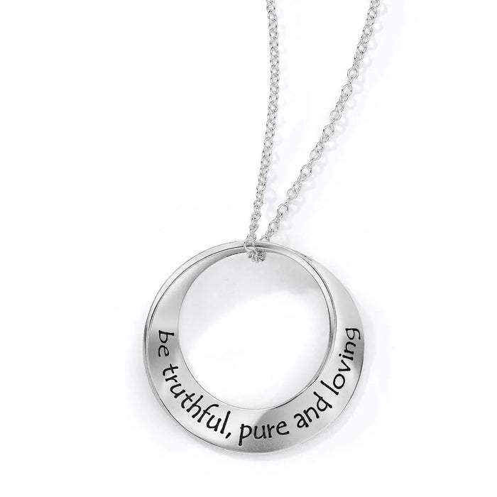 Be truthful, pure and loving - Gandhi Necklace