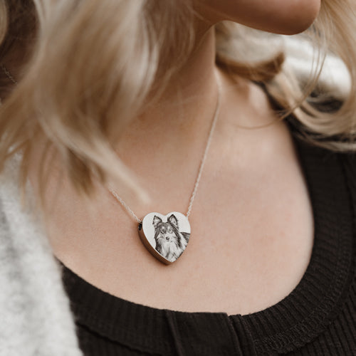 Personalized Peaceful Heart Pendant
