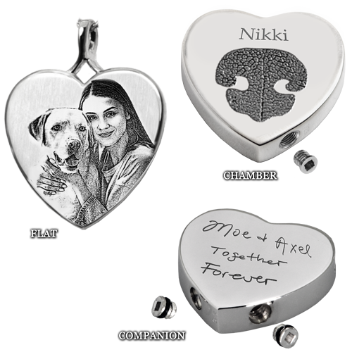 Personalized Peaceful Heart Pendant