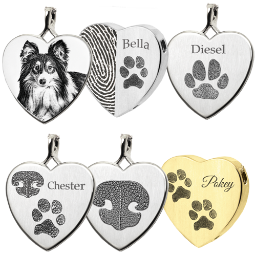 Personalized Peaceful Heart Pendant