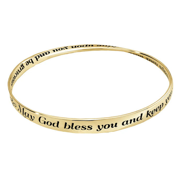 May God Bless You and Keep You - Numbers 6:24-26 14K Gold Bracelet