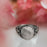 Personalized Antique Round Ring Cremation Jewelry