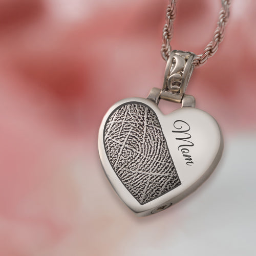 Personalized Heart with Filigree Bail Jewelry