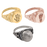 Personalized Antique Round Ring Cremation Jewelry