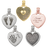 Personalized Heart with Filigree Bail Jewelry