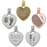 Personalized Heart with Filigree Bail Jewelry